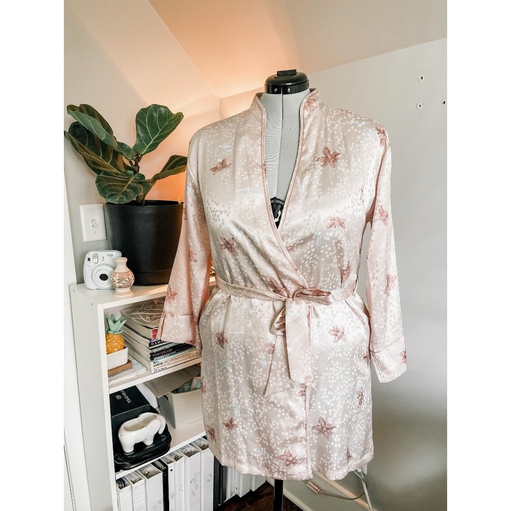 Pink Silky Robe